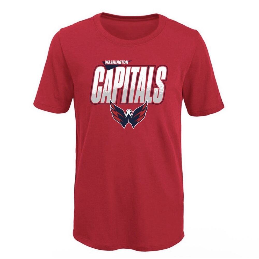 Washington Capitals Youth Large 14/16 Red NHL Hockey Graphic Tee Shirt